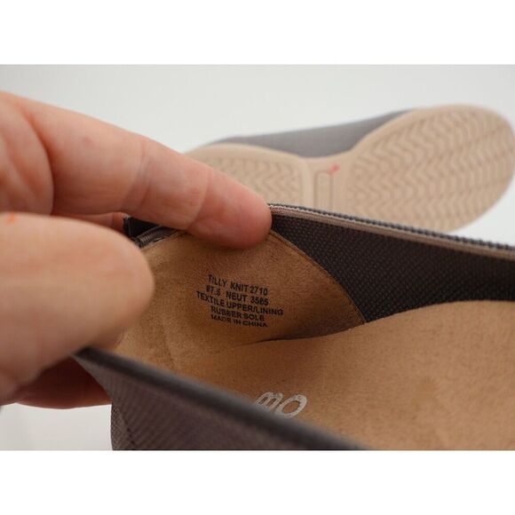 Abeo Tilly Women's Flats Loafers Size 7.5 Neutral Knit Blue White Slip On Comfy - Picture 15 of 16